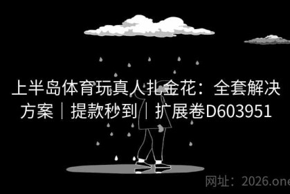 上半岛体育玩真人扎金花：全套解决方案｜提款秒到｜扩展卷D603951