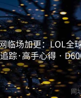 开云官网临场加更：LOL全球总决赛变盘追踪·高手心得 · D600028