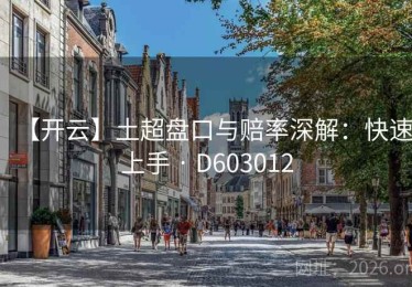 【开云】土超盘口与赔率深解：快速上手 · D603012