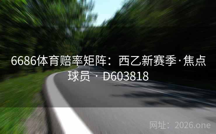 6686体育赔率矩阵：西乙新赛季·焦点球员 · D603818