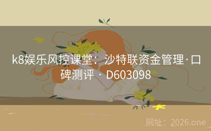 k8娱乐风控课堂：沙特联资金管理·口碑测评 · D603098