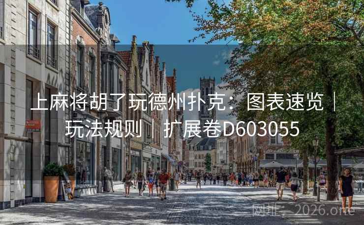 上麻将胡了玩德州扑克：图表速览｜玩法规则｜扩展卷D603055